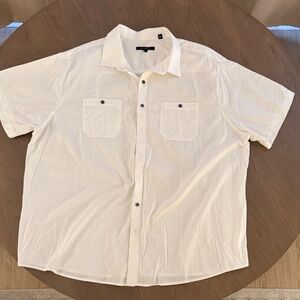 Classic White Button Down Shirt for Men